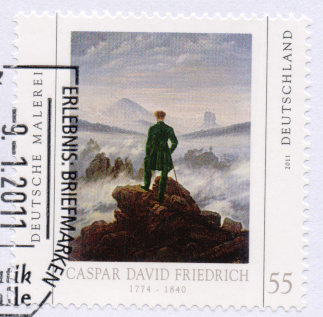 Bund MiNrm. 2840 Caspar David Friedrich: Der Wanderer über dem Nebelmeer.