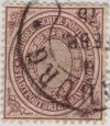 Hamburger Stadtpostmarke NDP MiNrm. 24 - Einzelmarke mit Stempelung nach 01.01.75