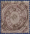 Hamburger Stadtpostmarke NDP MiNrm. 24 - Einzelmarke 29.05.1870