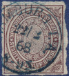 Hamburger Stadtpostmarke NDP MiNrm. 12 - K1 Hamburg I.A. Typ 2 1868