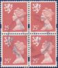 GB-S 66 - Viererblock gestempelt am 24.03.1996