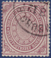 Hamburger Stadtpostmarke NDP 24 - Aptierter DR K1 Briefpostamt 1874.